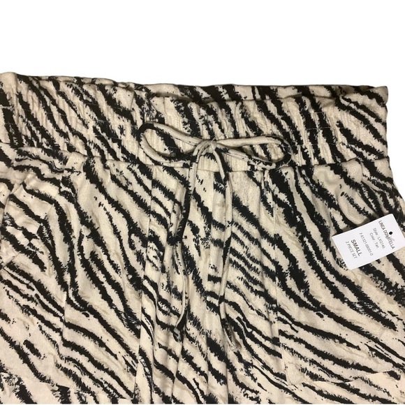 Linea Donatella Zebra-Print Hacci Knit Tank Top & Pants Pajama Set Size Small - Picture 7 of 12